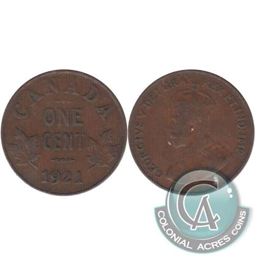 1921 Canada 1-cent VG-F (VG10)