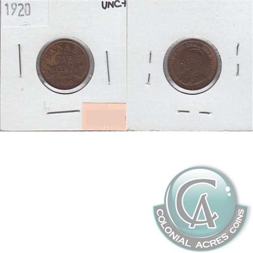 1920 Small Canada 1-cent UNC+ (MS62)