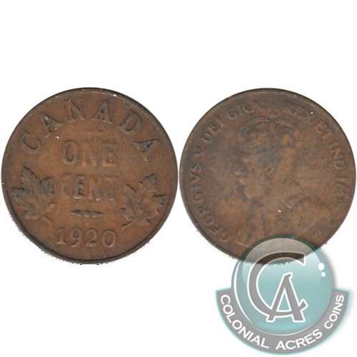 1920 Small Canada 1-cent G-VG (G6)