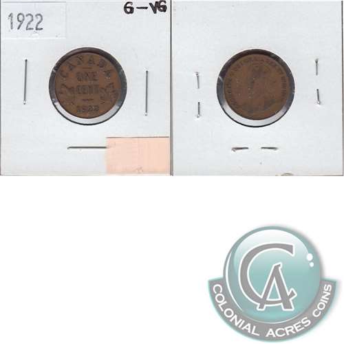1922 Canada 1-cent G-VG (G6)