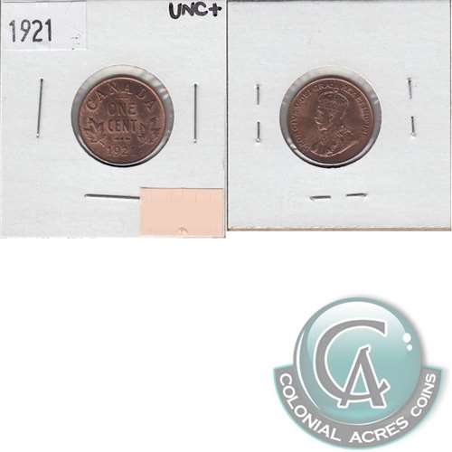 1921 Canada 1-cent UNC+ (MS62) $