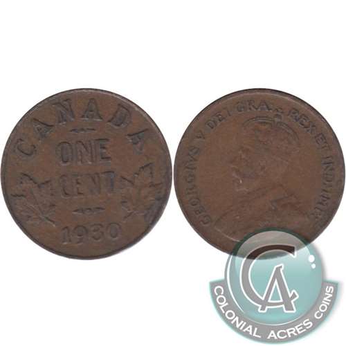 1930 Canada 1-cent VF-EF (VF30)