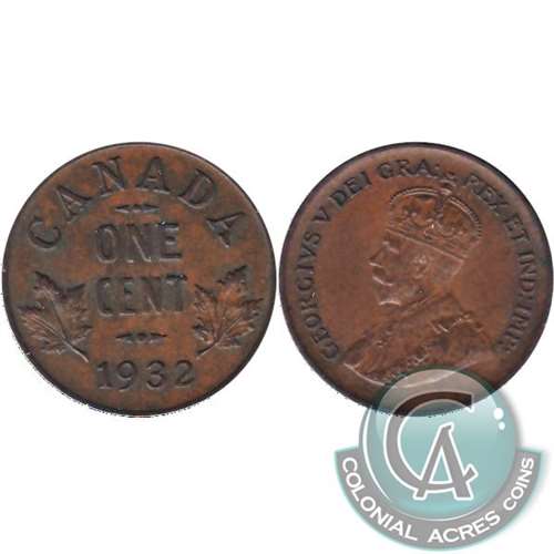 1932 Canada 1-cent VG-F (VG-10)