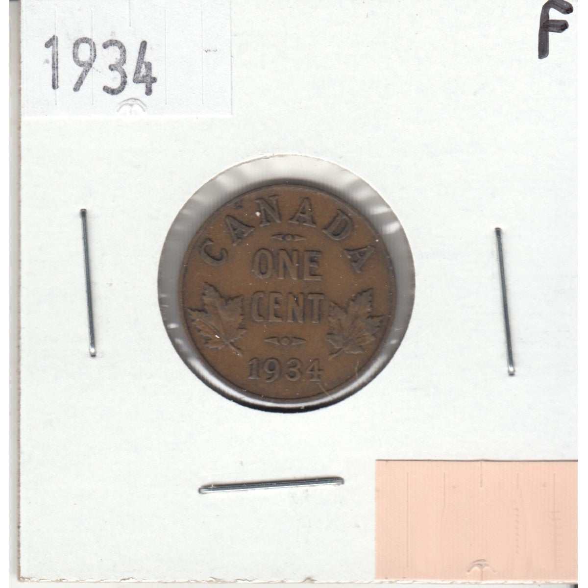 1934 Canada 1-cent Fine (F-12)