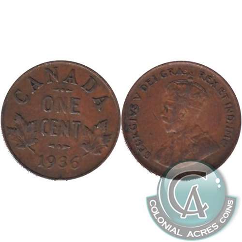 1936 Canada 1-cent UNC+ (MS62)