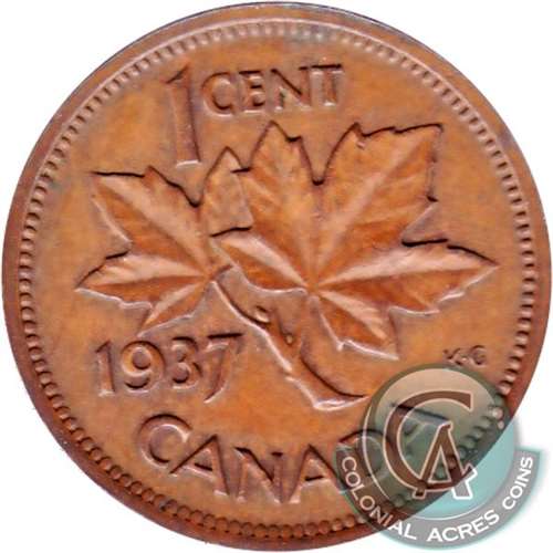 1937 Canada 1-cent Uncirculated (MS60)