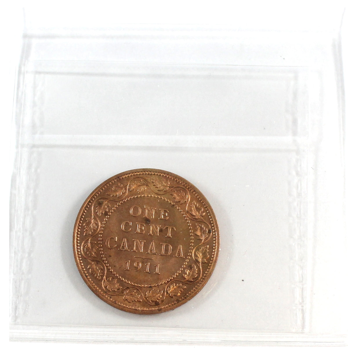 1911 Canada 1-cent ICCS Certified MS65 Red (XPZ 914)