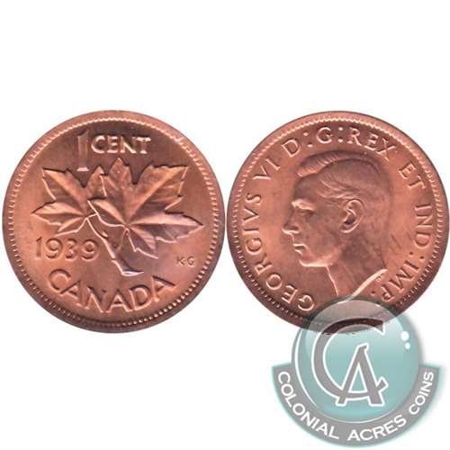 1939 Canada 1-cent UNC+ (MS62)