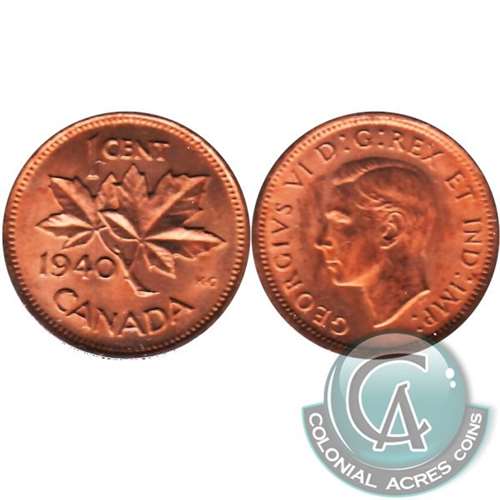 1940 Canada 1-cent Choice Brilliant Uncirculated (MS64)