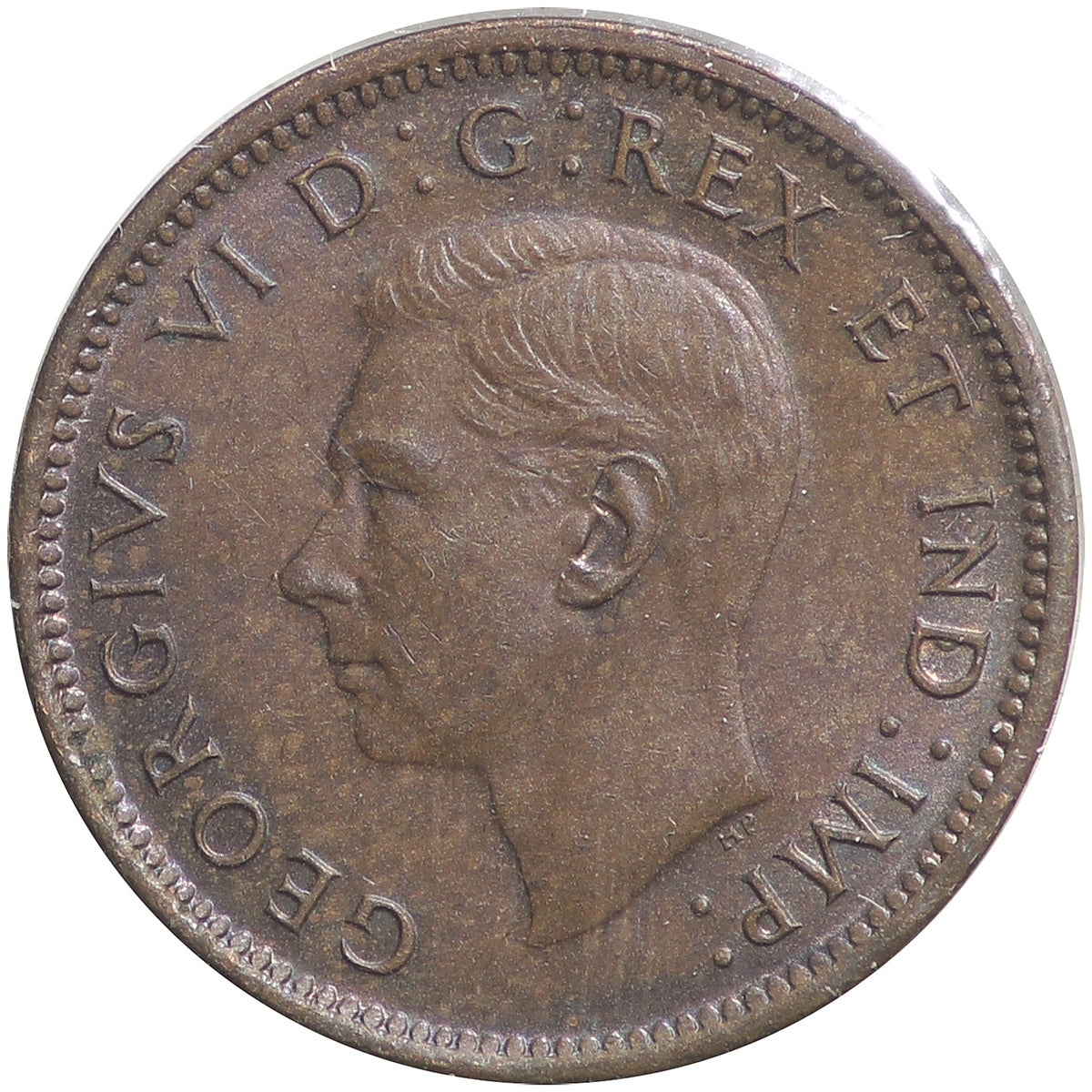 1943 Canada 1-cent Almost Uncirculated (AU50)