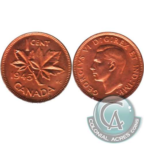 1945 Canada 1-cent EF-AU (EF-45)