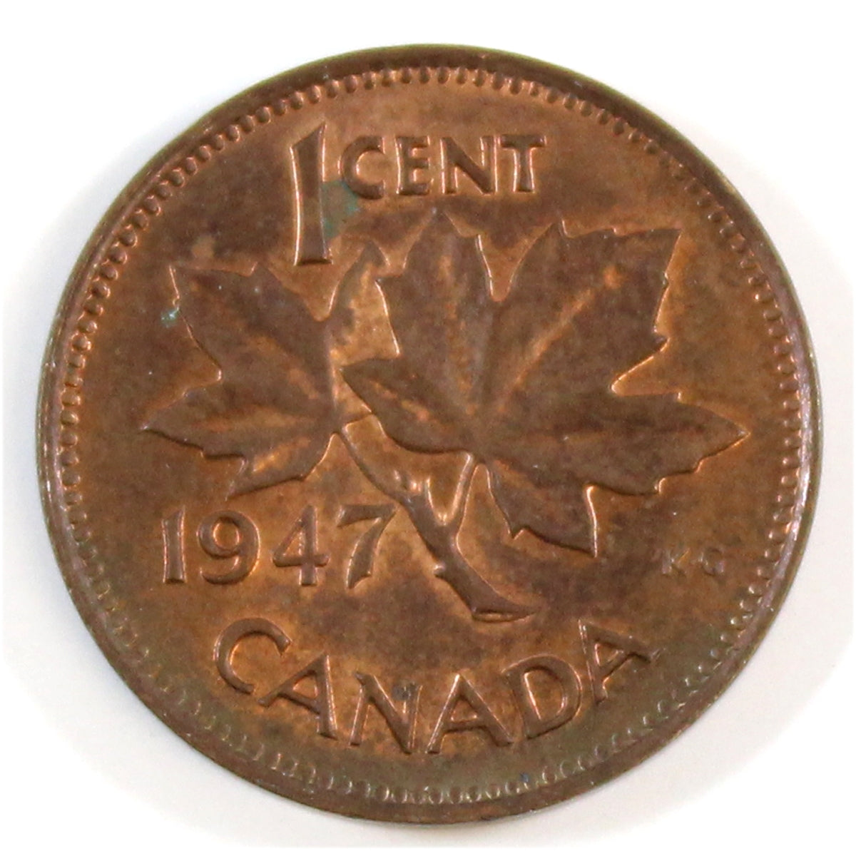 1947 Canada 1-cent Almost Uncirculated (AU-50)