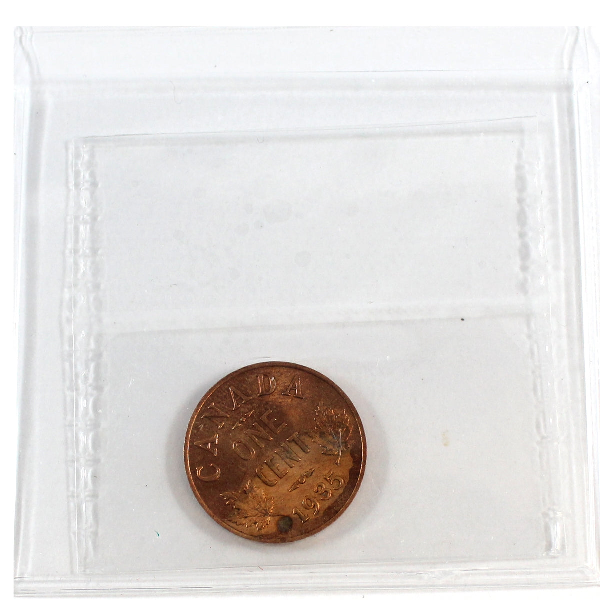 1935 Canada 1-cent ICCS Certified MS-64 Red
