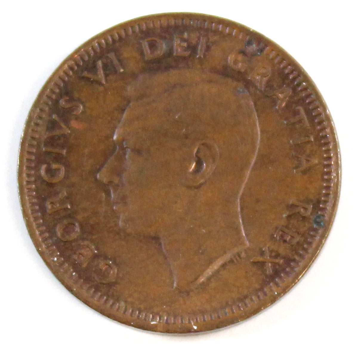 1949 A Between Denticles Canada 1-cent EF-AU (EF-45)
