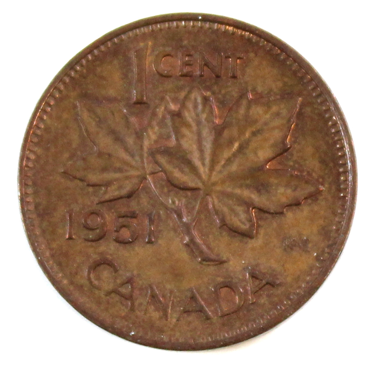 1951 Canada 1-cent AU-UNC (AU-55)