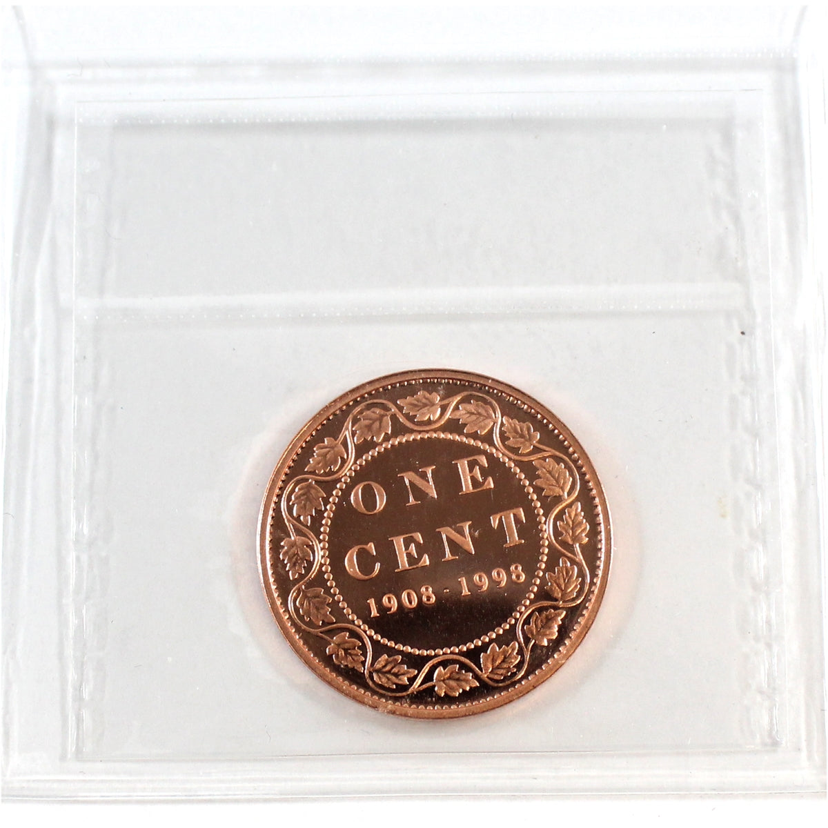 1998 Mirror Commemorative Canada 1-cent ICCS Certified PF-67 Red; Ultra Heavy Cameo