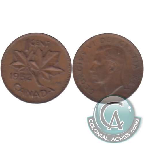 1952 Canada 1-cent Extra Fine (EF40)