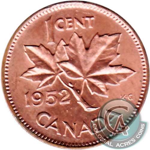 1952 Canada 1-cent UNC+ (MS62)