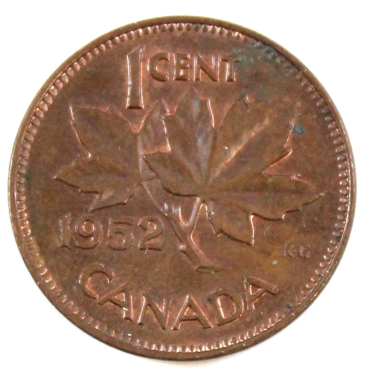 1952 Canada 1-cent AU-UNC (AU-55)