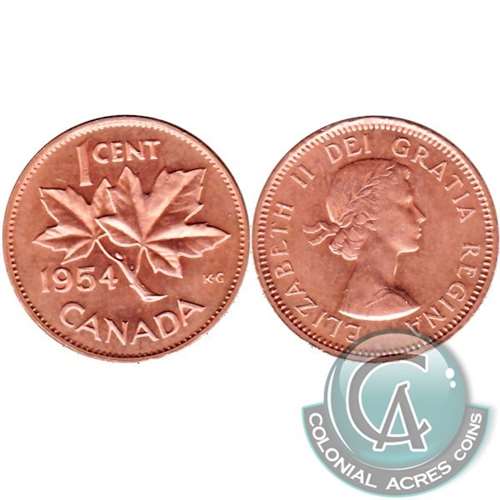 1954 Canada 1-cent Brilliant Uncirculated (MS63)