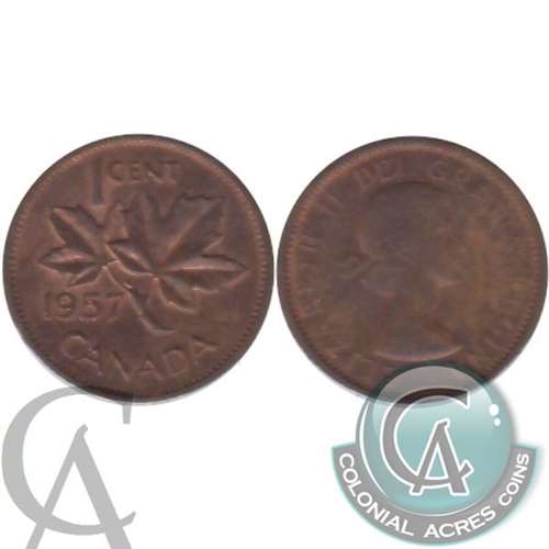 1957 Canada 1-cent Circulated