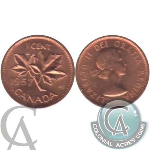 1957 Canada 1-cent Brilliant Uncirculated (MS63)