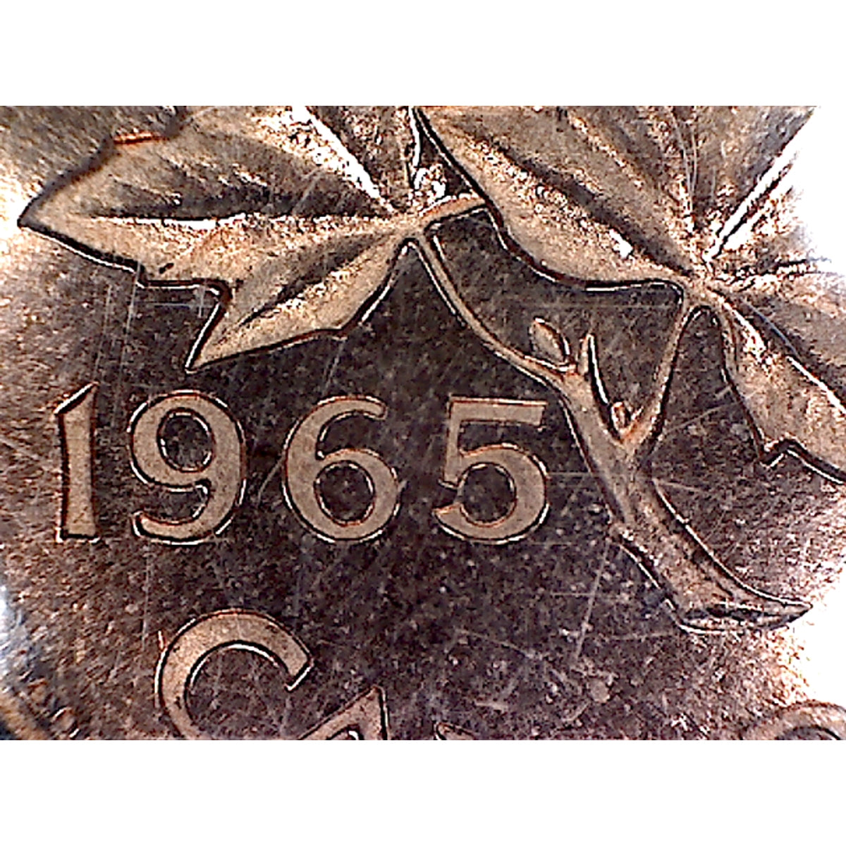 1965 SmBds Blt 5 (Type 2) Canada 1-cent ICCS Certified PL65 Red; Ultra Heavy Cameo