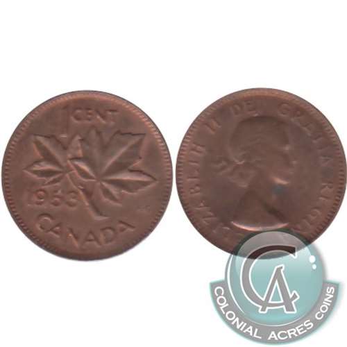 1953 NSS Canada 1-cent Extra Fine (EF40)