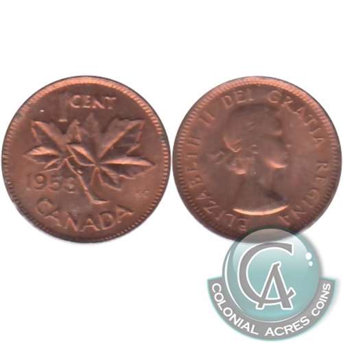 1953 NSS Canada 1-cent UNC+ (MS62)