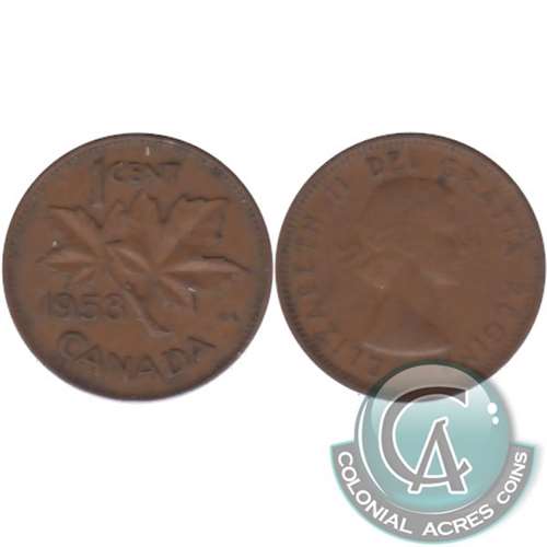 1953 SS Canada 1-cent VG-F (VG10)