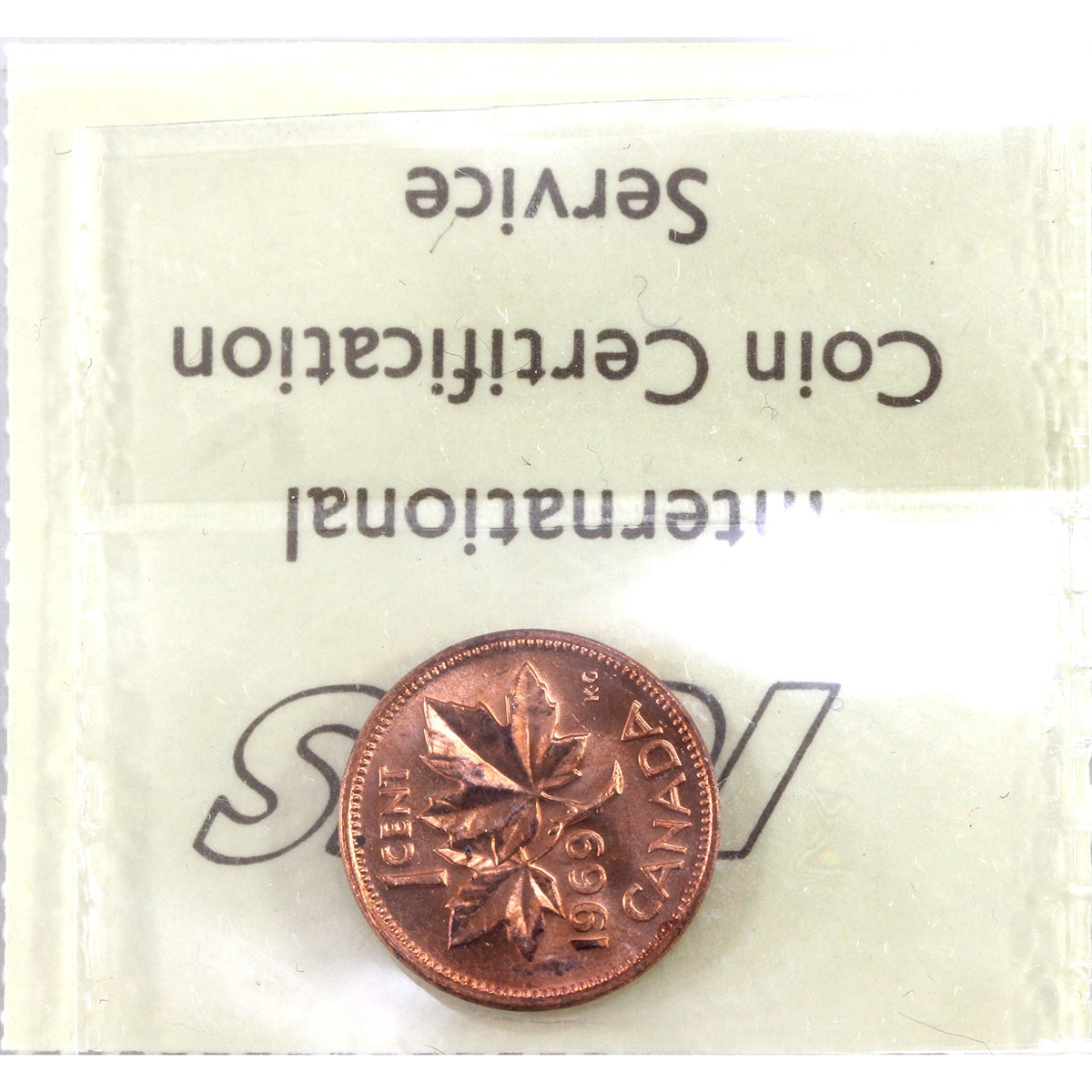 1969 Canada 1-cent ICCS Certified MS65 Red