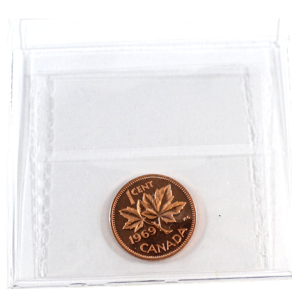 1969 Canada 1-cent ICCS Certified PL-66 Red; Ultra Heavy Cameo