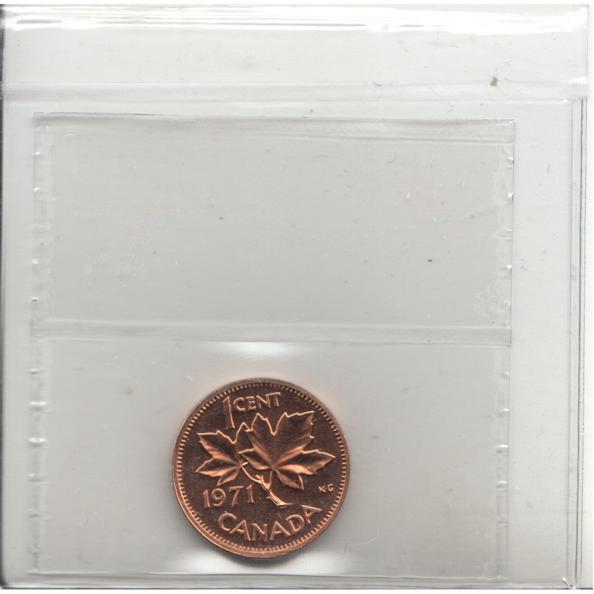 1971 Canada 1-cent ICCS Certified SP67 Red; Ultra Heavy Cameo