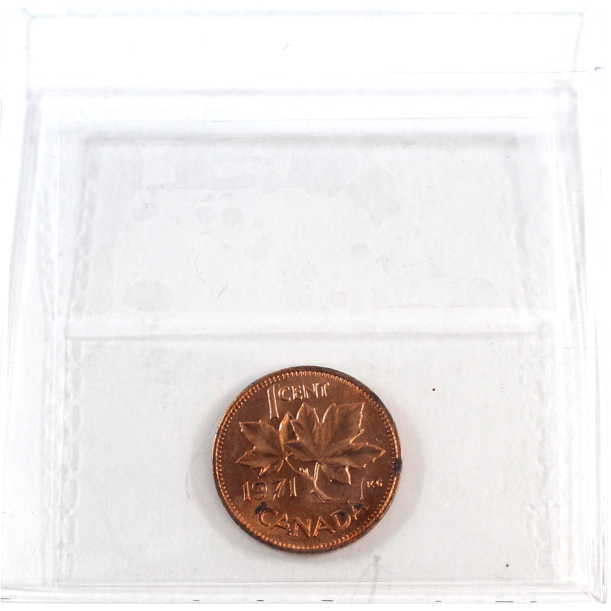 1971 Canada 1-cent ICCS Certified MS-65 Red