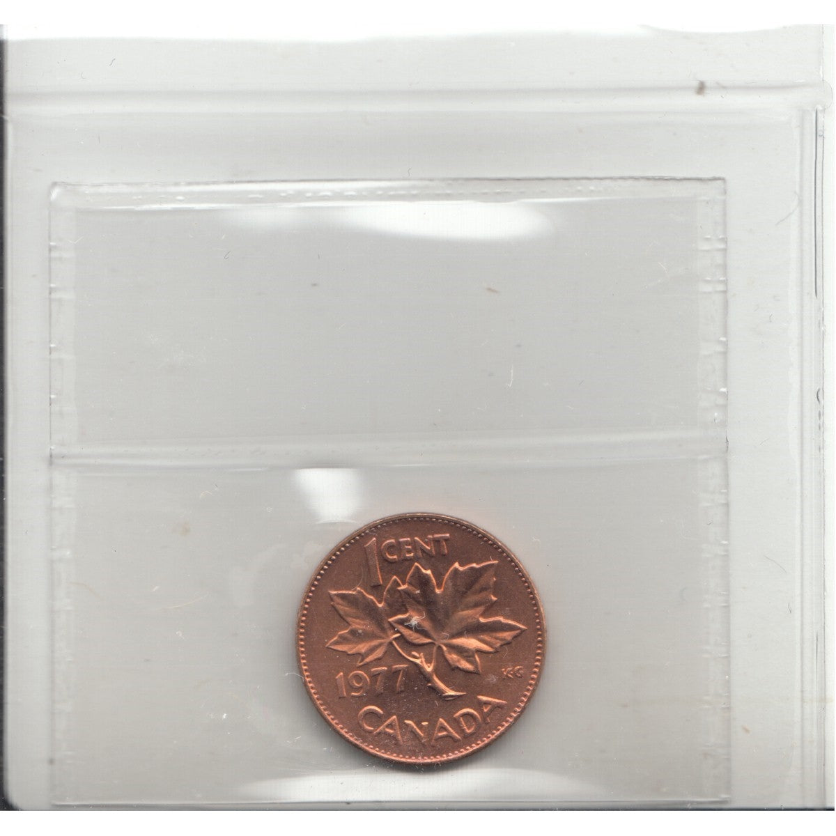 1977 Canada 1-cent ICCS Certified MS-66 Red