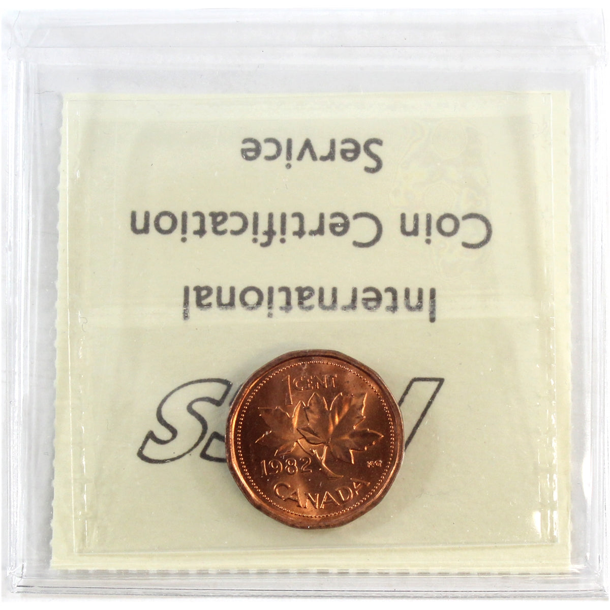 1982 Canada 1-cent ICCS Certified MS66 Red