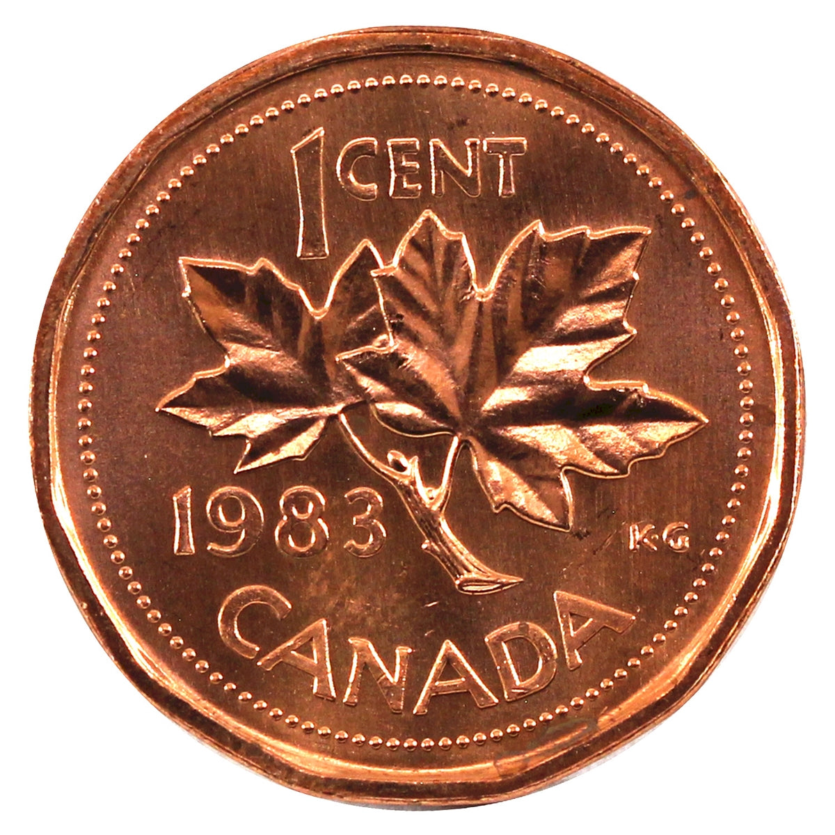 1983 Canada 1-cent Brilliant Uncirculated (MS63)