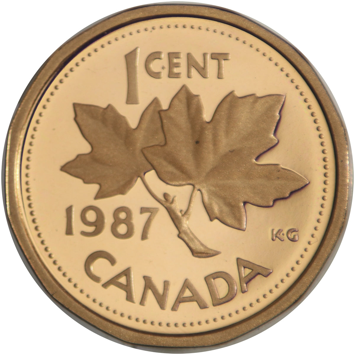 1987 Canada 1-cent Proof