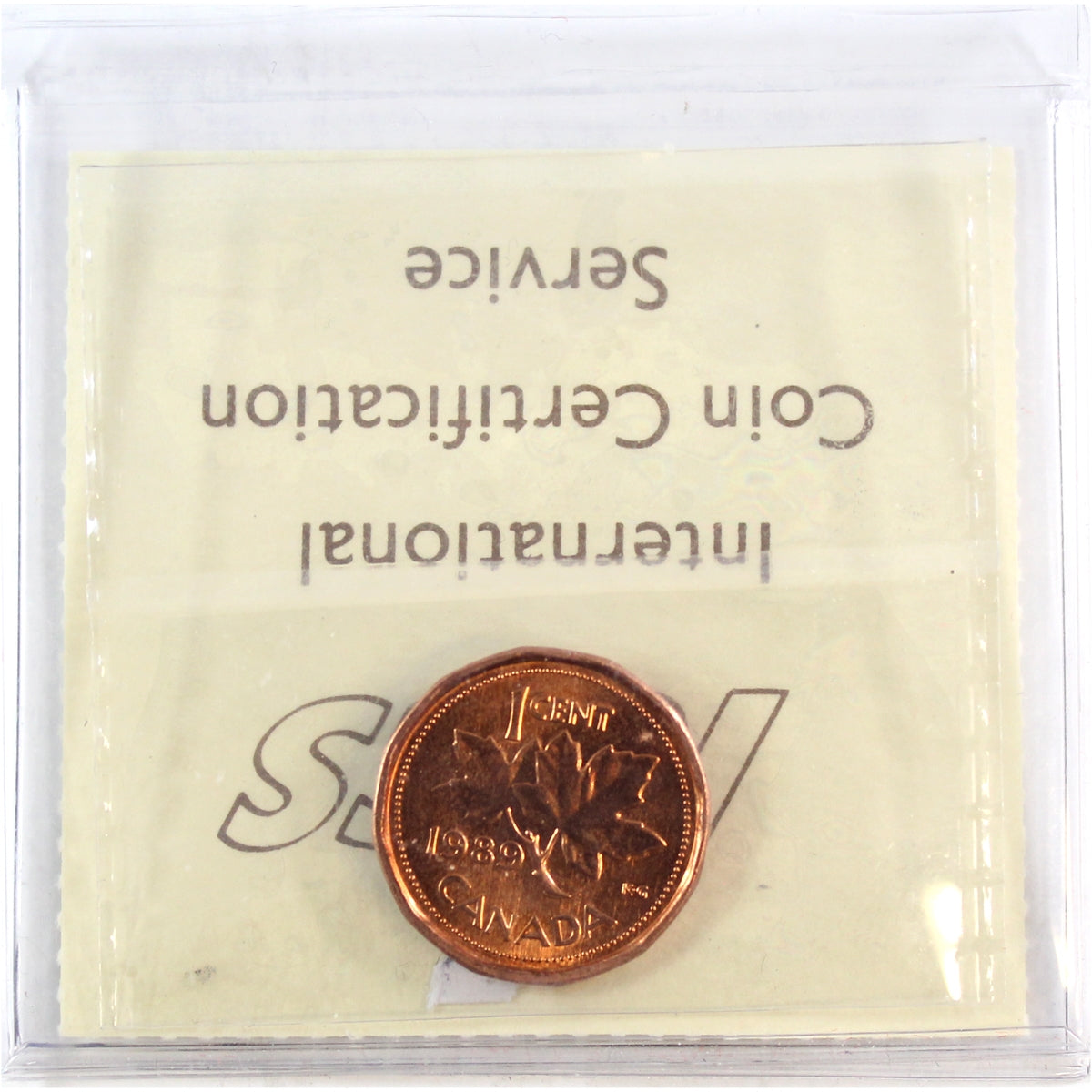 1989 Canada 1-cent ICCS Certified MS66 Red