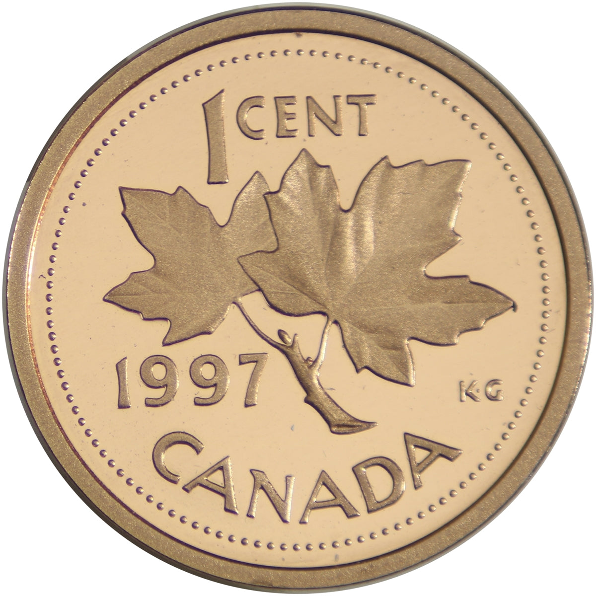 1997 Canada 1-cent Proof