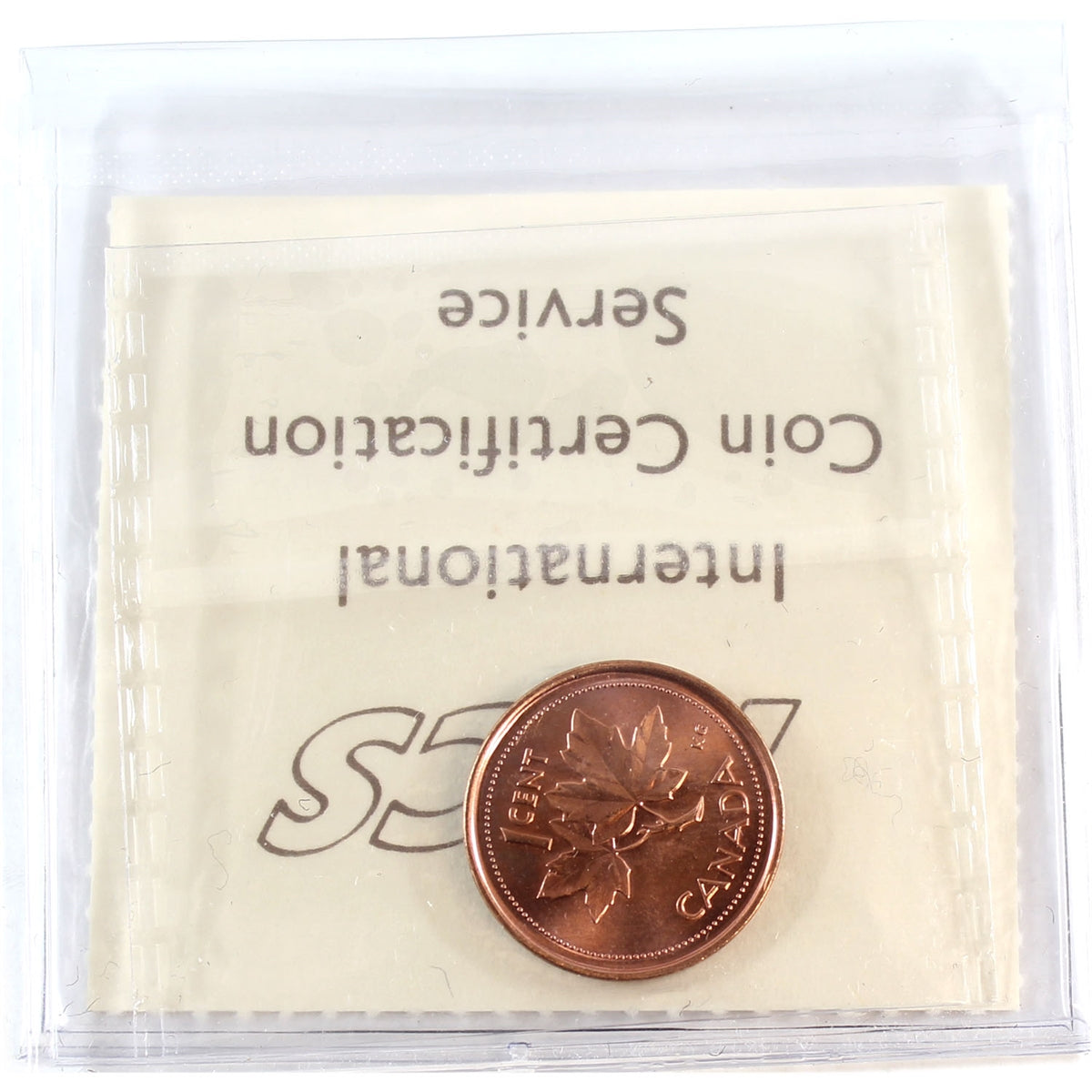 2002P Canada 1-cent ICCS Certified MS66 Red