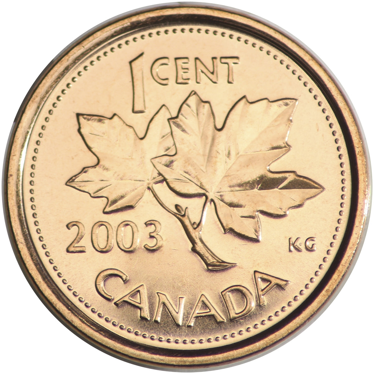 2003P Old Effigy Canada 1-cent Brilliant Uncirculated (MS63)
