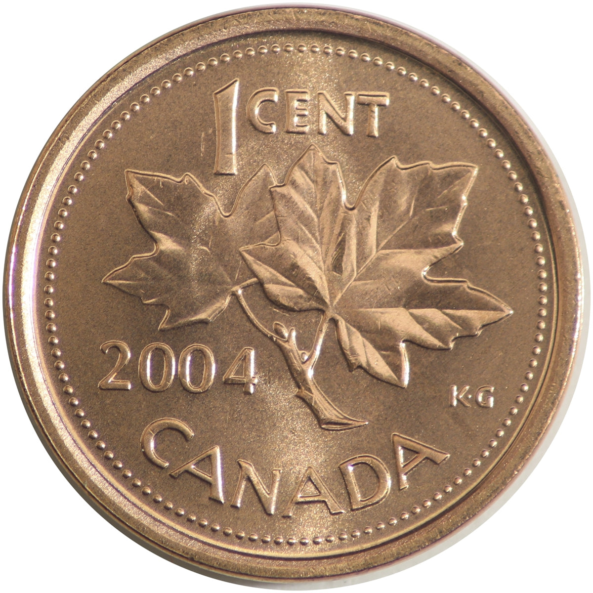2004 Canada 1-cent Brilliant Uncirculated (MS-63)