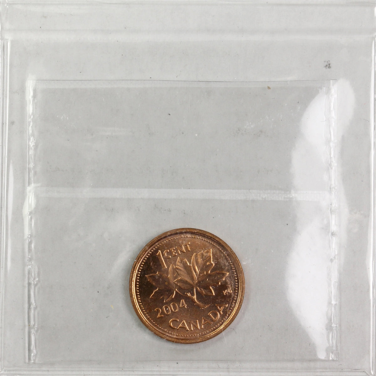 2004P Canada 1-cent ICCS Certified MS66 Red