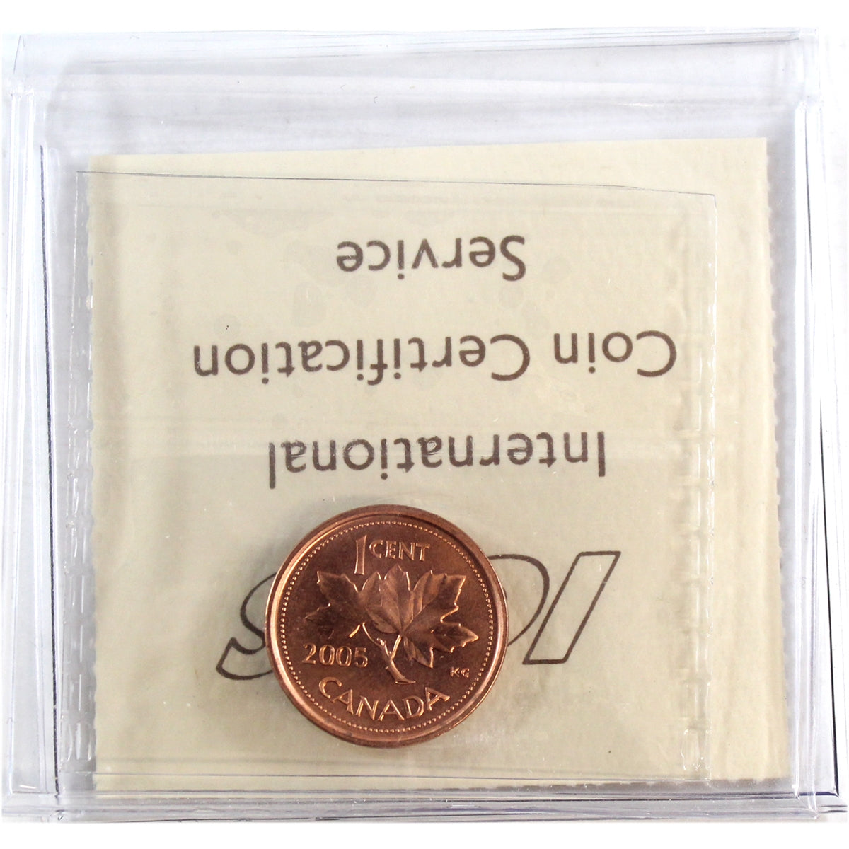 2005 Canada 1-cent ICCS Certified MS66 Red