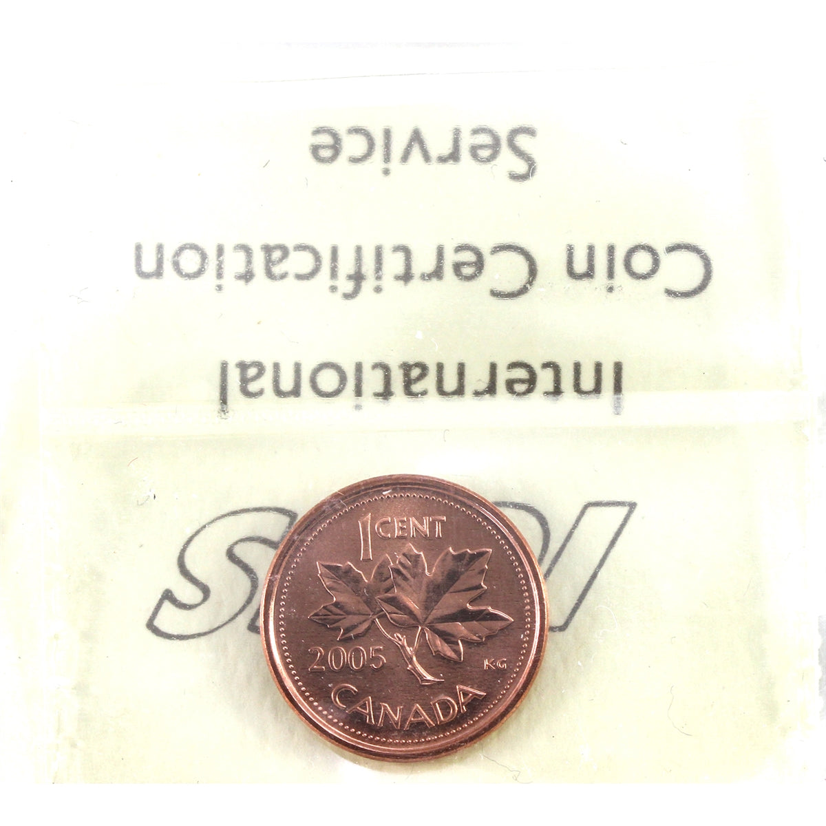 2005P Canada 1-cent ICCS Certified MS66 Red