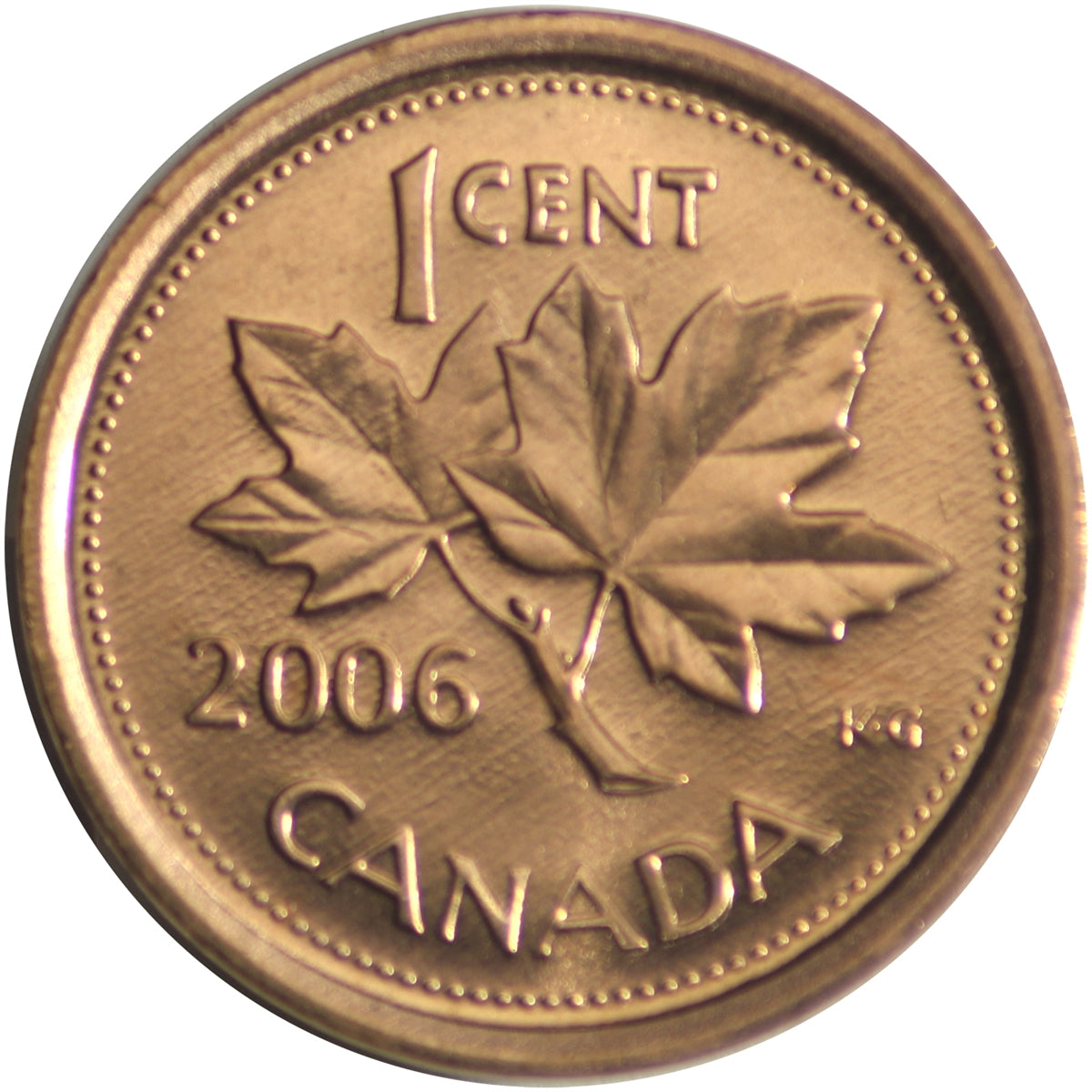 2006 Logo Non Magnetic Canada 1-cent Brilliant Uncirculated (MS-63)