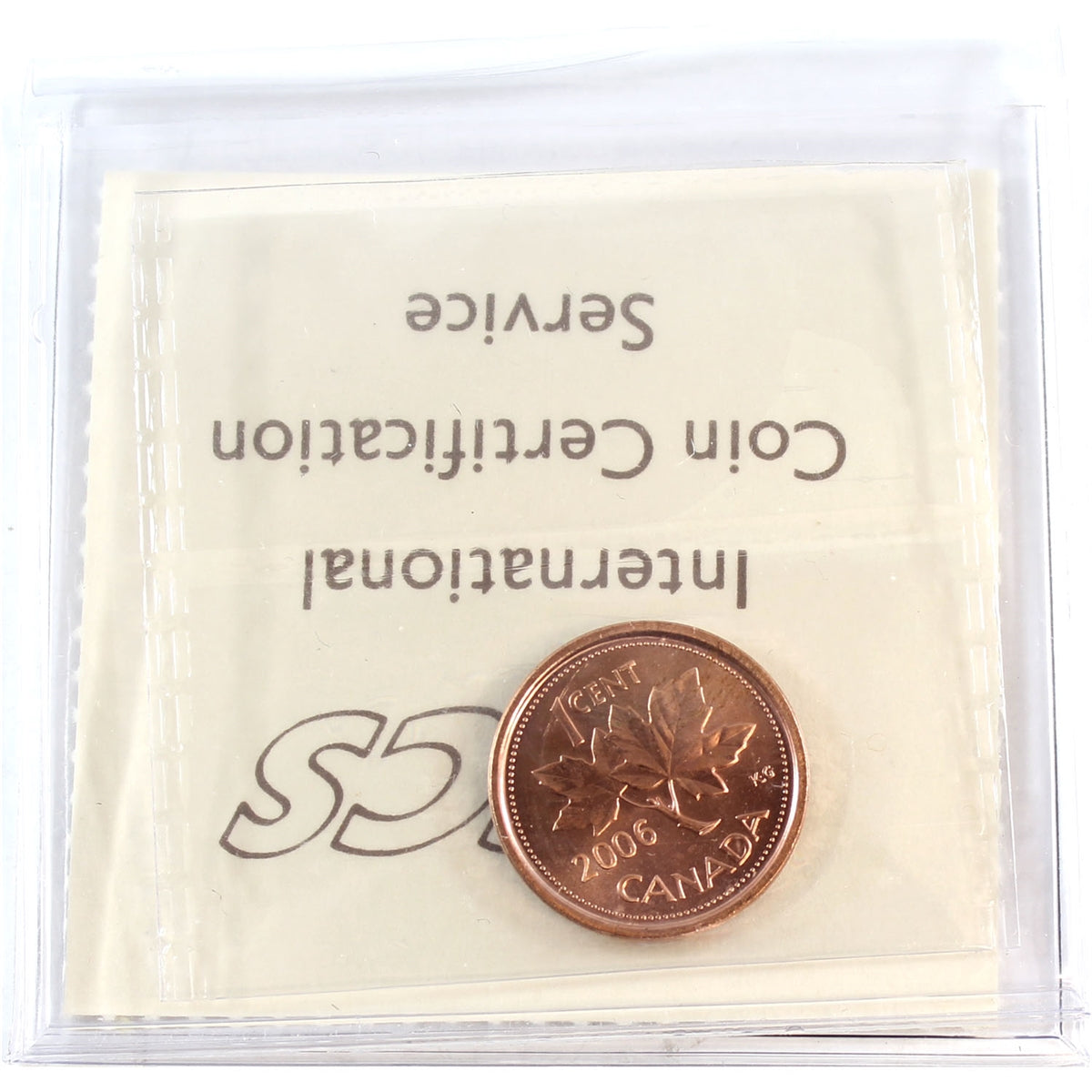2006P Magnetic Canada 1-cent ICCS Certified MS66 Red