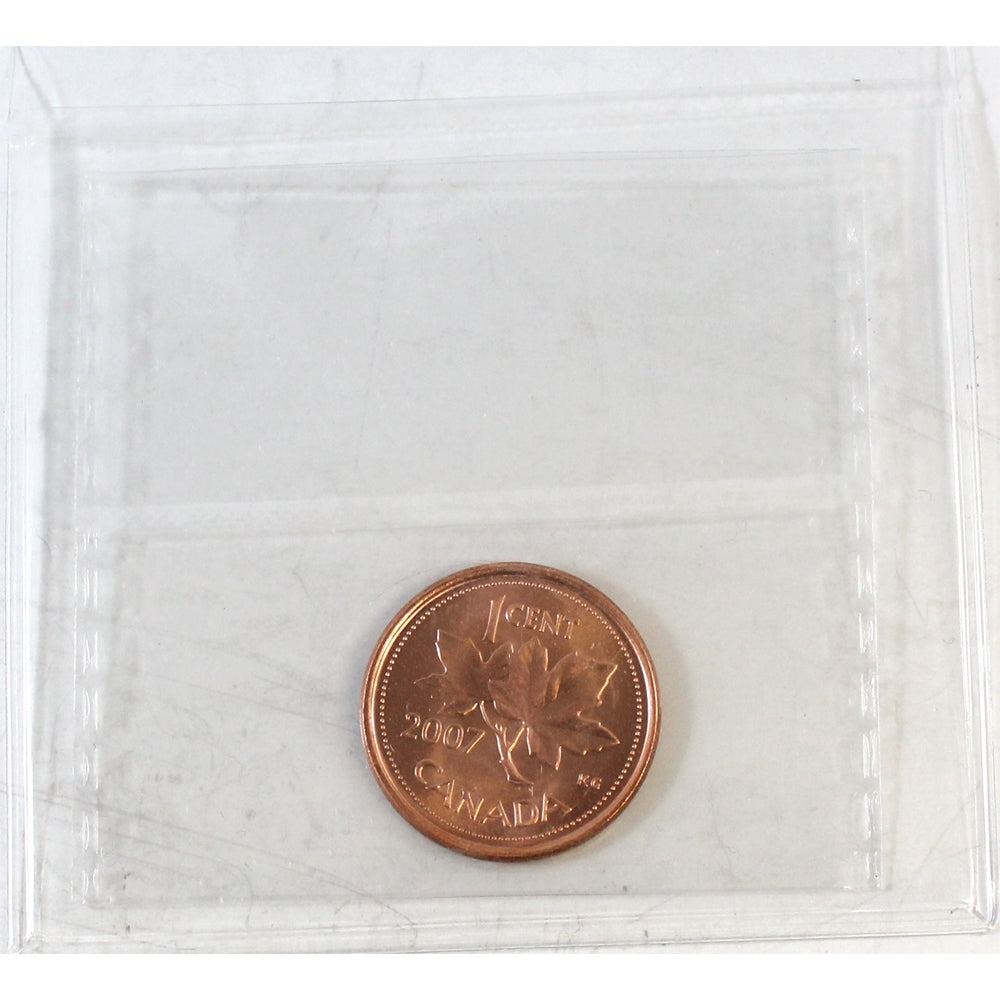 2007 Magnetic Canada 1-cent ICCS Certified MS66 Red