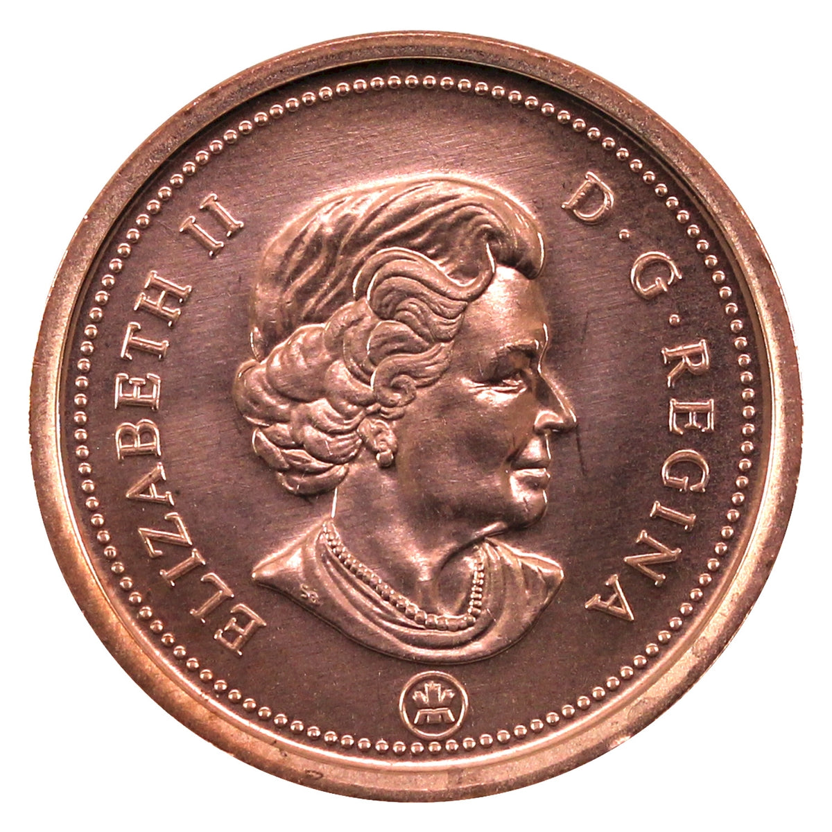 2007 Non Magnetic Canada 1-cent Brilliant Uncirculated (MS63)